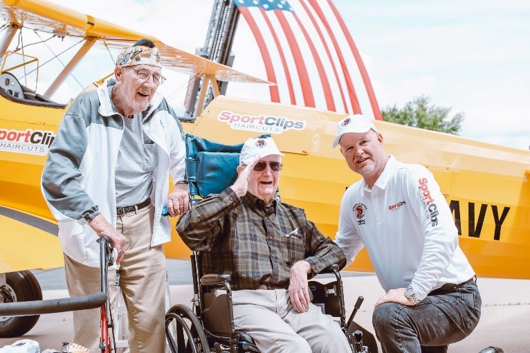 WWII Veterans Honored with 20-Minute Dream Flights